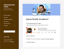 Tablet Screenshot of marketingovercoffee.com